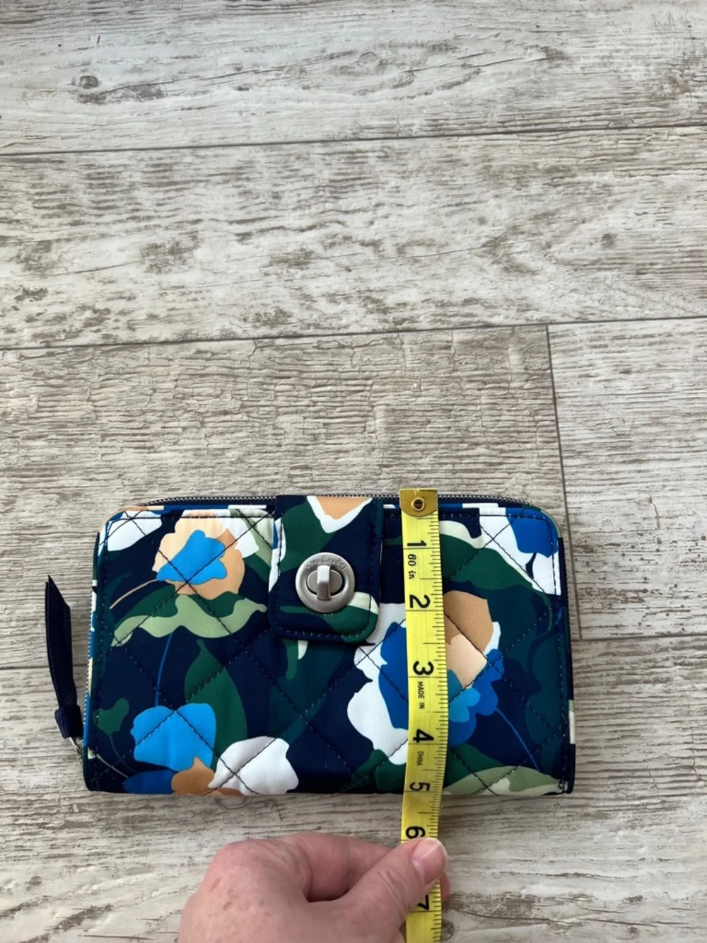 Vera Bradley RFID Turnlock Wallet, Immersed Blooms Performance Twill - Picture 11 of 11